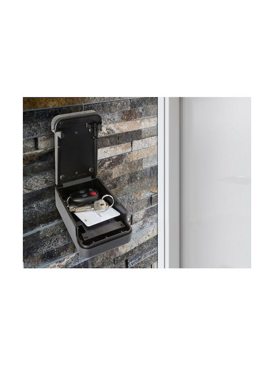 Arregui Wall-Mounted Combination Key Holder Metallic With Combination Dial 12.5x8x3.2cm