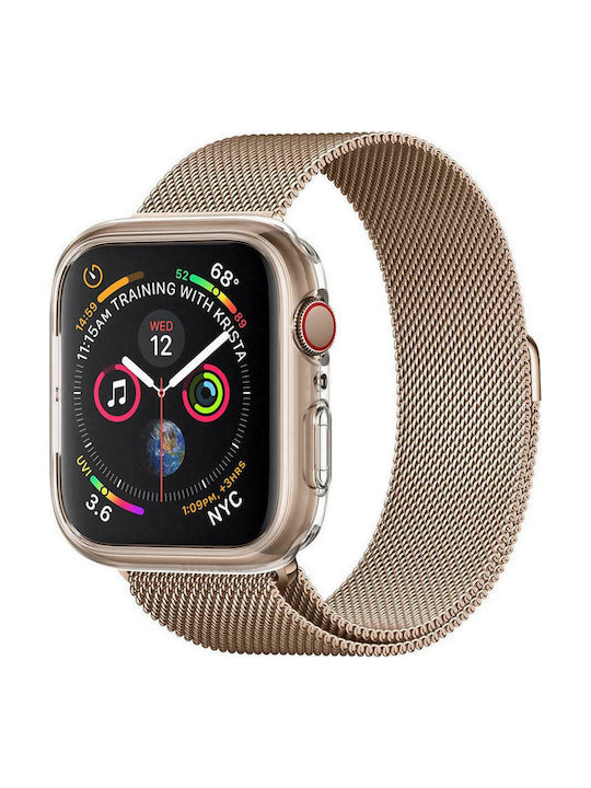 Spigen Liquid Crystal Θήκη Σιλικόνης σε Διάφανο χρώμα για το Apple Watch 44mm