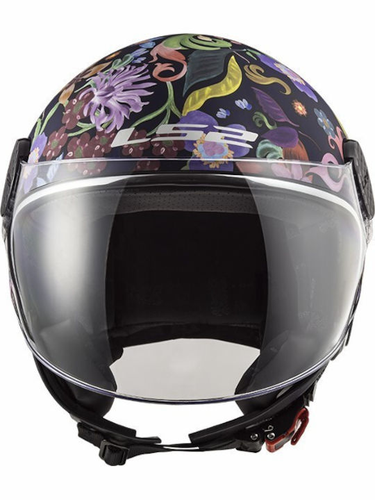 LS2 Sphere Lux OF558 Jet Helmet ECE 22.05 1000gr Bloom Blue / Pink KR00246