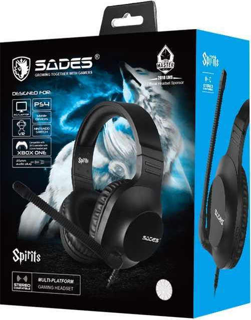 Gaming 3.5mm Headset Over σύνδεση Spirits με Sades Ear
