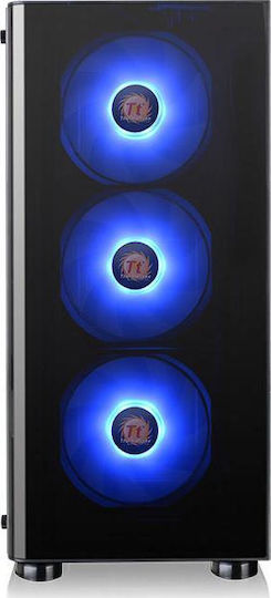 Thermaltake V200 Tempered Glass RGB Edition Gaming Midi Tower Κουτί Υπολογιστή με Πλαϊνό Παράθυρο Μαύρο