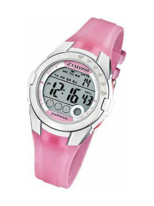 Calypso Kids Analog Watch with Rubber/Plastic Strap Pink