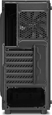 Sharkoon TG4 Gaming Midi-Turm Computergehäuse mit RGB-Beleuchtung Rot
