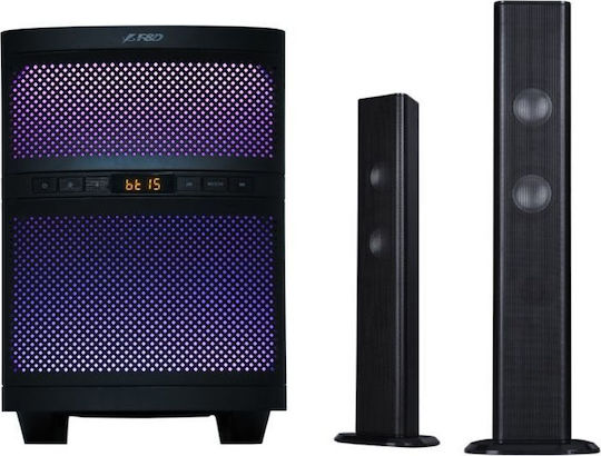 Fenda Sistem audio 2.1 T-200X 70W cu Media digitale Player și Bluetooth Negru