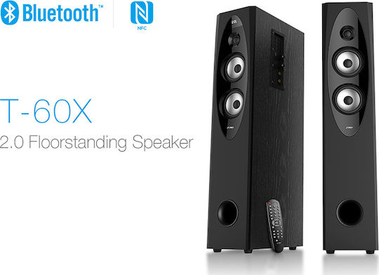 Fenda Soundsystem 2 T-60X 110W mit Digitale Medien Player und Bluetooth Schwarz