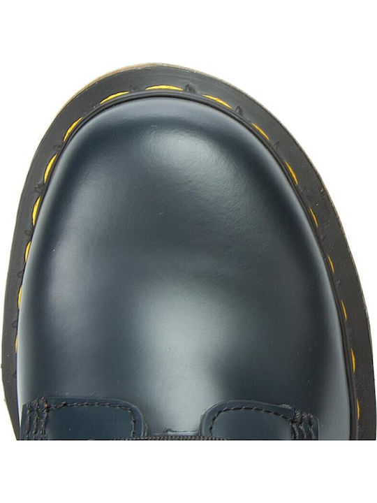 1460 Leather Navy Blue Boots