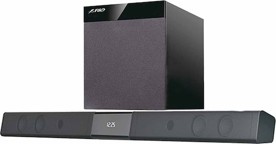 Fenda T-360X Soundbar 80W 2.1 με Ασύρματο Subwoofer και Τηλεχειριστήριο Μαύρο