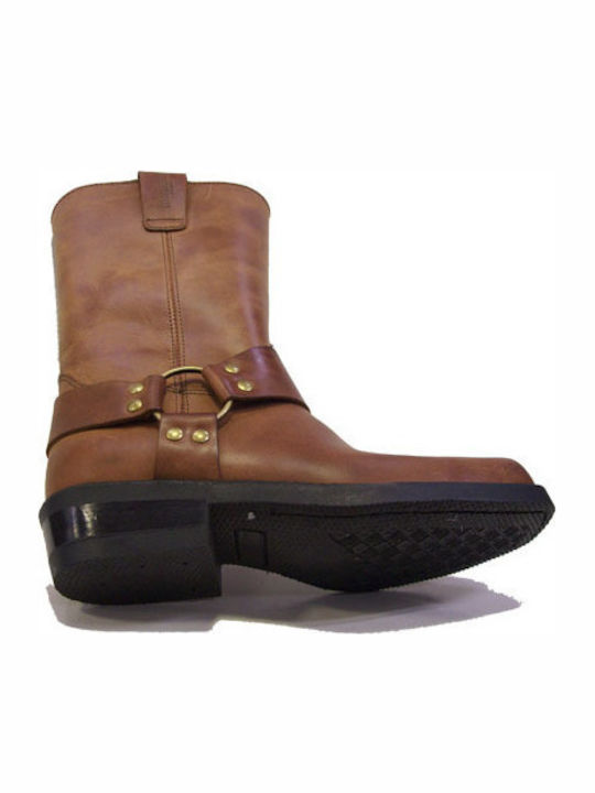 Leather Brown Men's Boots