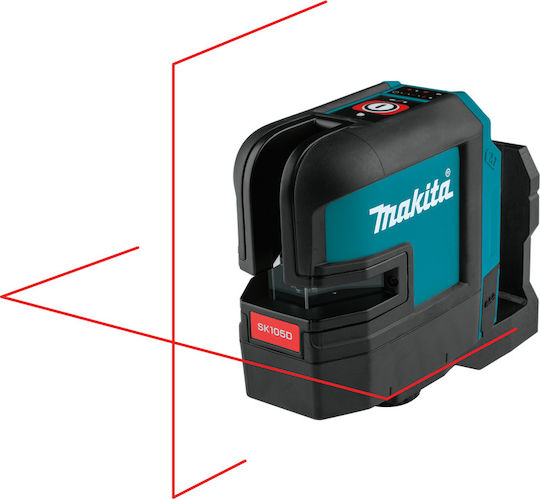 Makita Self-leveling Linear Laser Level Red Beam 10.8V with Working Range 25m