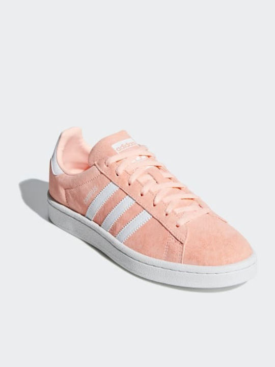 Adidas Campus Γυναικεία Sneakers Clear Orange / Cloud White / Crystal white