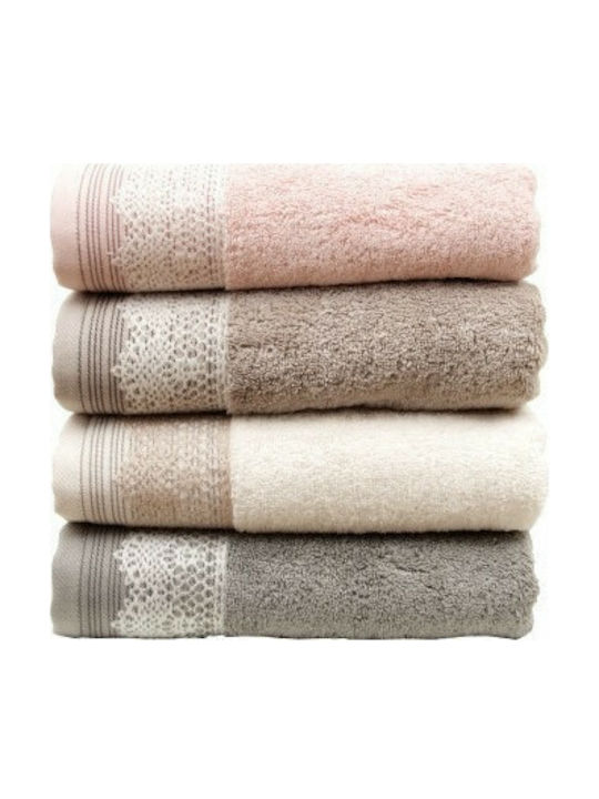 Anna Riska Bath Towel Karla 419372 70x140cm. 4 Grey Weight 600gr/m²