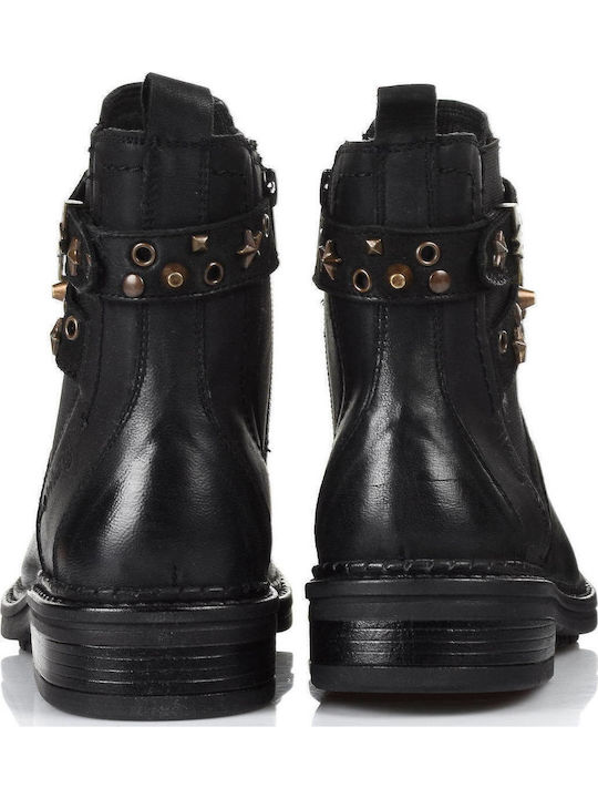 Chelsea Gstaad Studs Δερμάτινα Γυναικεία Chelsea Μποτάκια Μαύρα