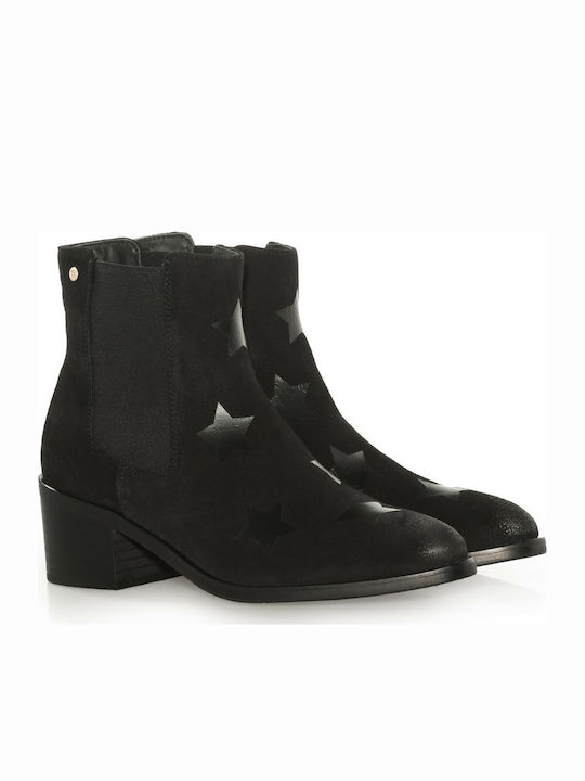 Tommy Hilfiger Suede Women's Ankle Boots Black