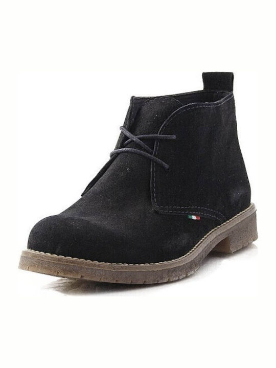 Suede Women's Ankle Boots Black