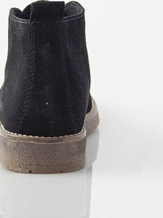 Suede Women's Ankle Boots Black