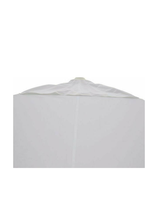 Garden & Terrace Floor Aluminium Round Parasol Beige D3xH2.5m