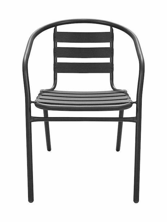 Καρέκλα Εξωτερικού Χώρου Μεταλλική Laura Γκρι 54x59x73εκ.