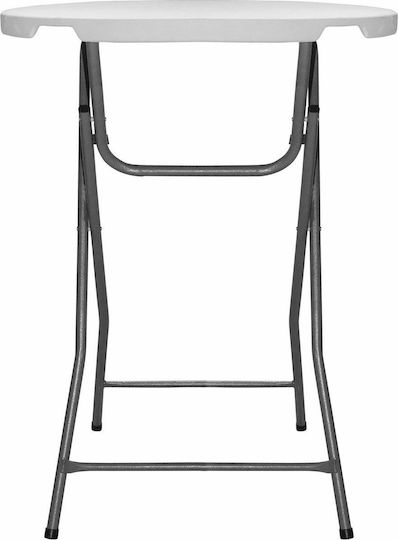 Bar Catering Foldable 81x81x110cm White Bar Catering Foldable 81x81x110cm White