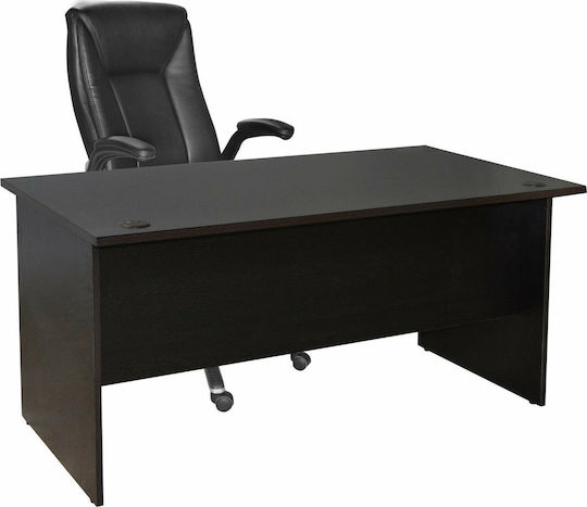 Επαγγελματικό Γραφείο Caitlyn Ξύλινο Wenge 150x75x75εκ.