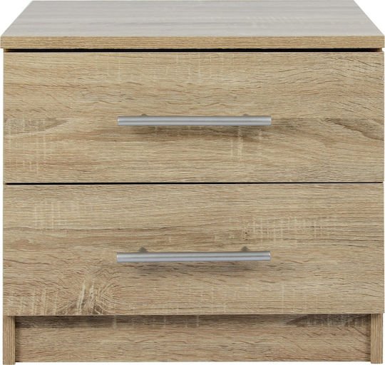 Κομοδίνο Chelsea Ξύλινο Sonama 48x40.5x41.5cm