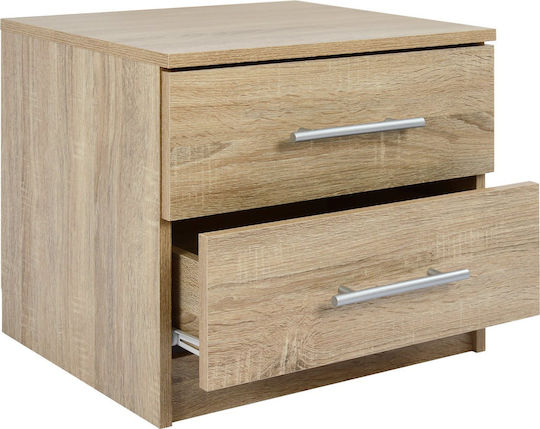Κομοδίνο Chelsea Ξύλινο Sonama 48x40.5x41.5cm