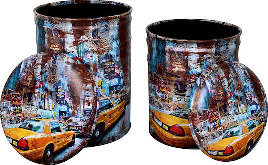 Scaun Camera de zi Cu spațiu de depozitare Yellow Car Multicolor 2buc 30x30x40buc Scaun Camera de zi Cu spațiu de depozitare Yellow Car Multicolor 2buc 30x30x40buc