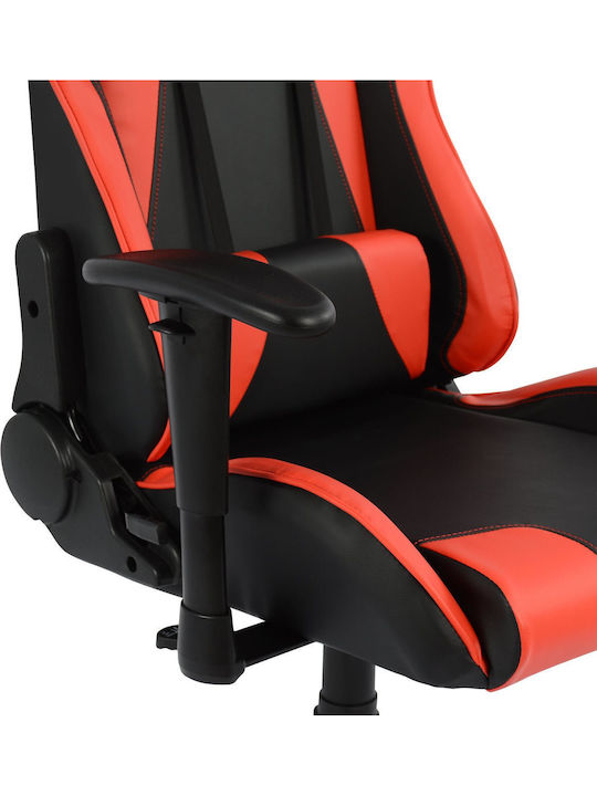 HomeMarkt Speed Καρέκλα Gaming Δερματίνης με Ρυθμιζόμενα Μπράτσα Κόκκινη