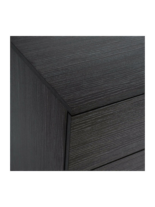 Wooden Bedroom Chest of Drawers Zebrano with 4 Drawers 75x40x83cm