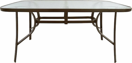 Tisch Stabil Bruno Braun 150x90x72cm