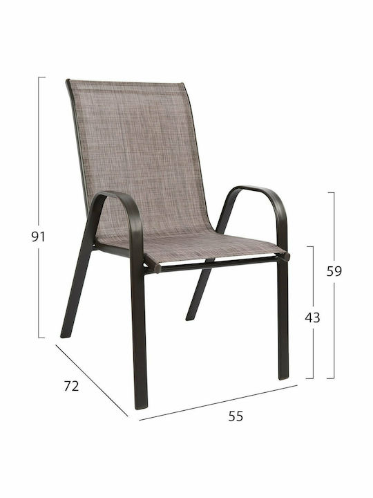 Garten- und Outdoor-Möbelsets für kleinen Raum 3 Stück braun