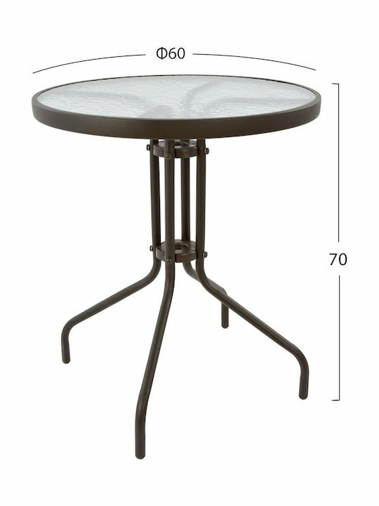 Dining Set for Small Outdoor Spaces Chairs 3 Pieces Brown