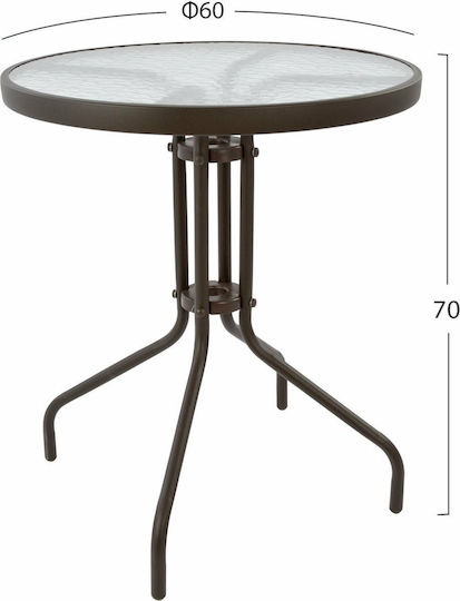 Garten- und Outdoor-Möbelsets Typsatz Speisesaal für kleinen Balkon 3 Stück braun