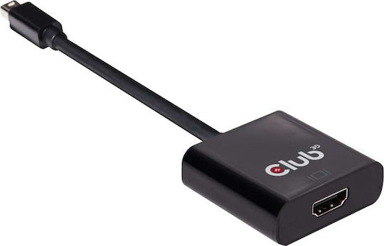 Club3D Μετατροπέας mini DisplayPort male σε HDMI female 1τμχ CAC-2170