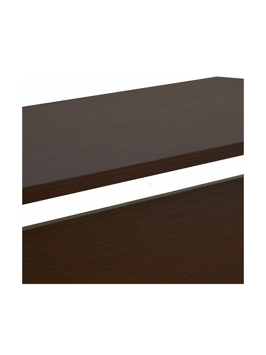 Birou Profesional Wenge Din Lemn Gri / Wenge Cu Picioare Metalice 120x72x75cm