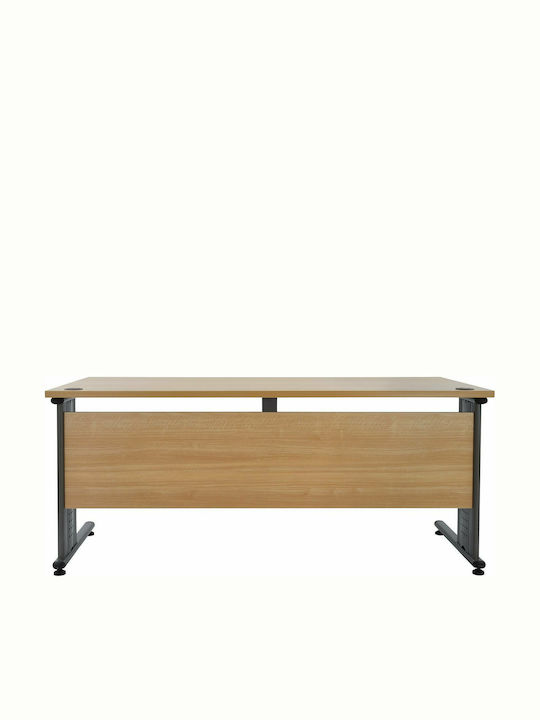Бюро Стъклено Бежово 180x80x75см