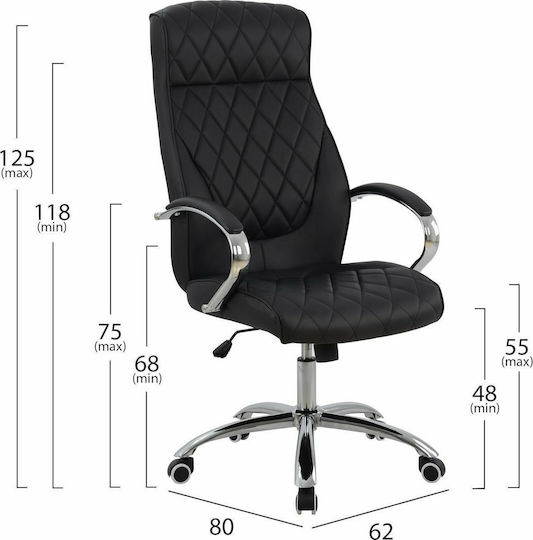 HomeMarkt Shaly Executive Black Office Chair
