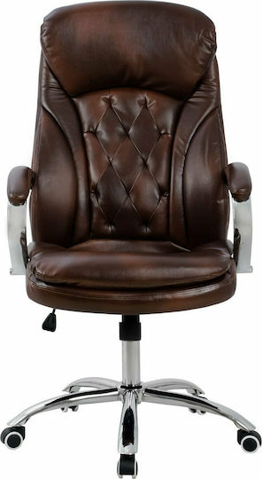 HomeMarkt Lanisha Executive Brown Office Chair