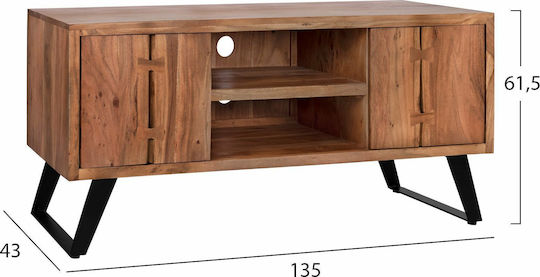 Fansi Stand TV De Podea Bej 135x43x61.5 cm Fansi Stand TV De Podea Bej 135x43x61.5 cm