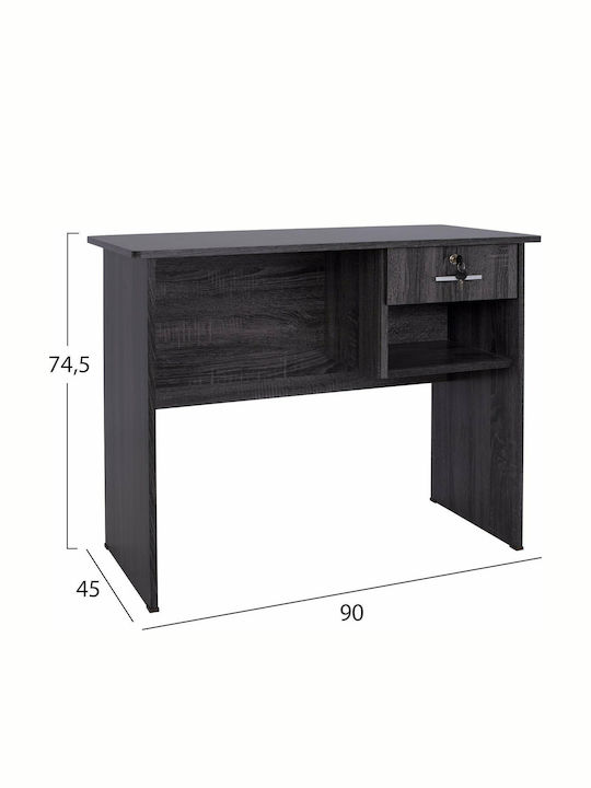 Desk Hayden Wooden Gray 90x45x74.5cm