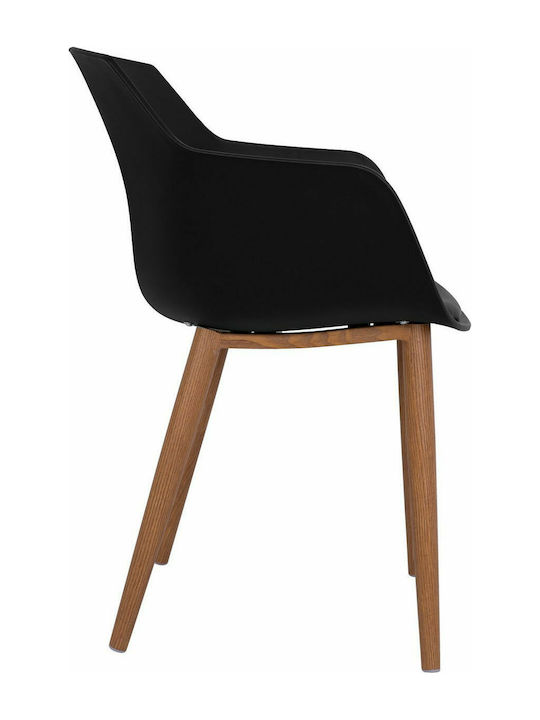 Lucie Dining Room Polypropylene Armchair Black 56x57x80cm 2pcs