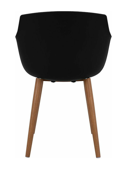 Lucie Dining Room Polypropylene Armchair Black 56x57x80cm 2pcs