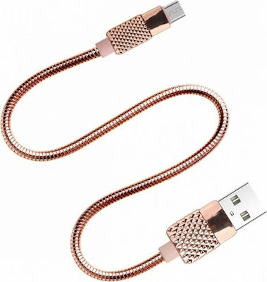 Awei CL-88 1m Braided USB 2.0 to micro USB Cable Rose Gold