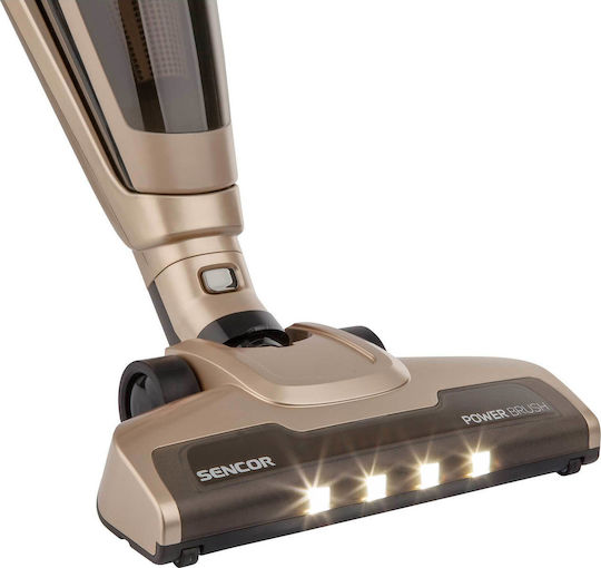 Sencor SVC 8618GD Επαναφορτιζόμενη Σκούπα 2 σε 1 Stick & Χειρός 18V Κίτρινη
