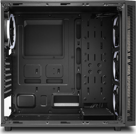 Sharkoon TG4 RGB Gaming Midi-Turm Computergehäuse mit Seitenfenster Schwarz