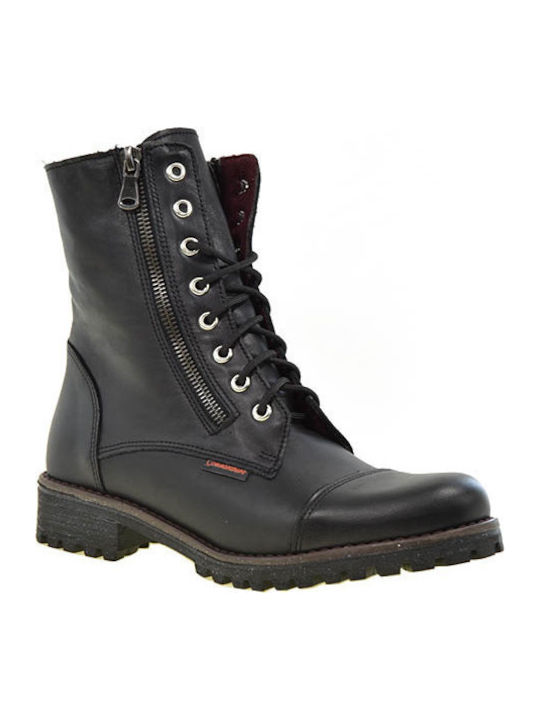 Leather Women's Ankle Boots Black
