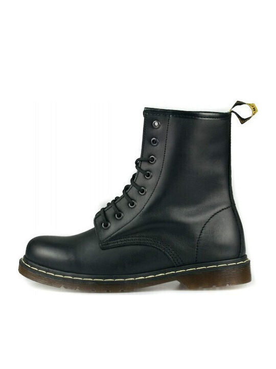 Leather Women's Ankle Boots Black