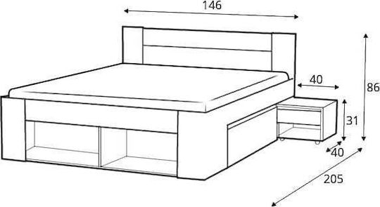Set de Dormitor Sigrid 160x200buc 3buc