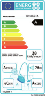 Rowenta RO3786EA Ηλεκτρική Σκούπα 750W με Κάδο 1.5lt Γκρι