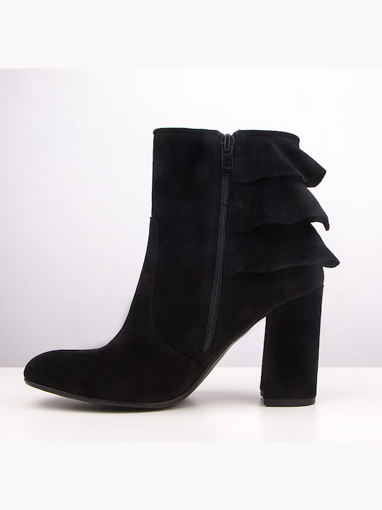 New Matic Suede Women's Ankle Boots Black