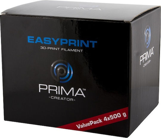 PrimaCreator EasyPrint PLA 3D Printer Filament 1.75mm Μαύρο 2kg